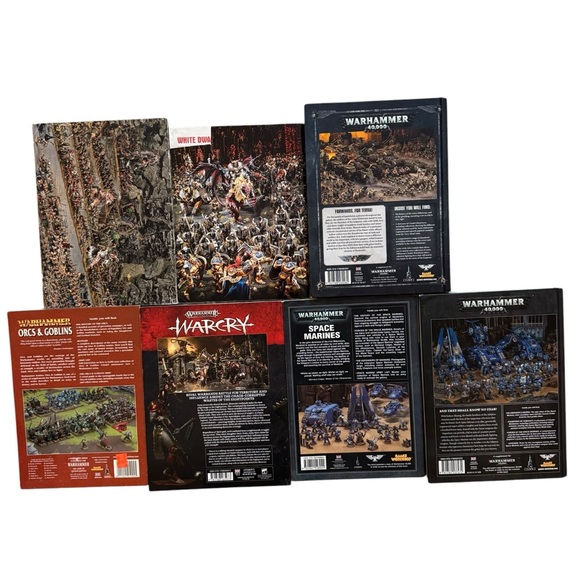 Warhammer 7 Book Lot 40K Codex Space Marine Warcry Core Book Orcs Goblins Sigmar - Picture 2 of 14